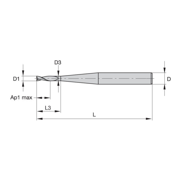Carbide endmills 1.5 Metric