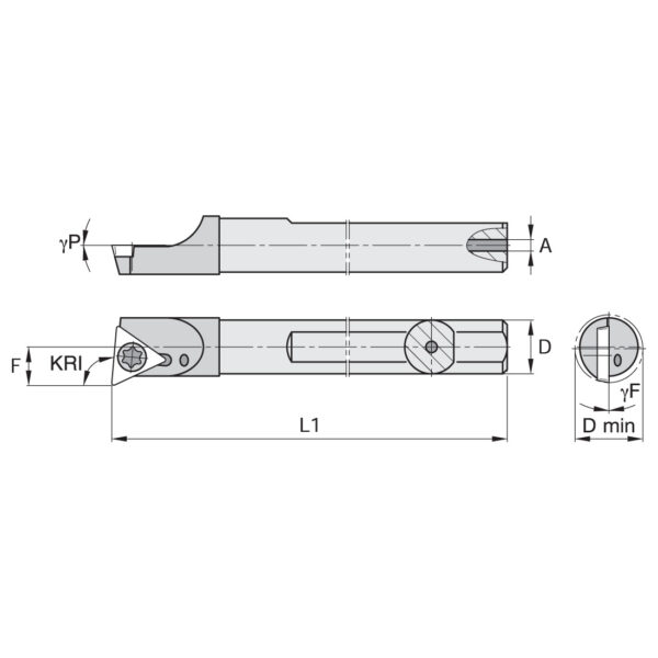 Boring bar and inserts